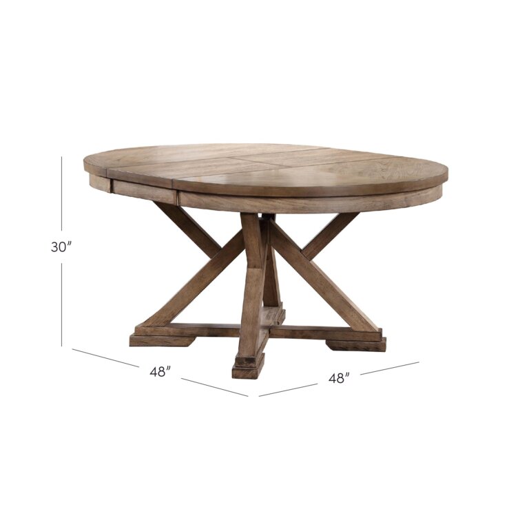 48 inch online extendable dining table